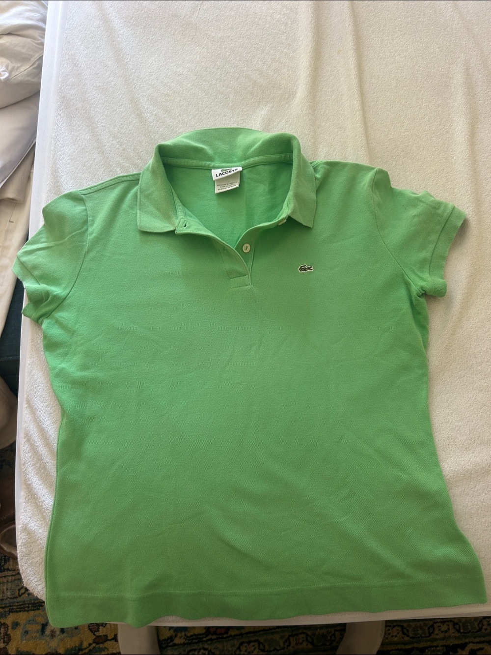 Lacoste Women's Light Green Polo Shirt